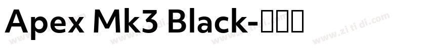 Apex Mk3 Black字体转换